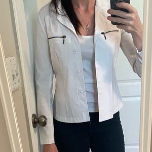 Light stretch summer jacket- white